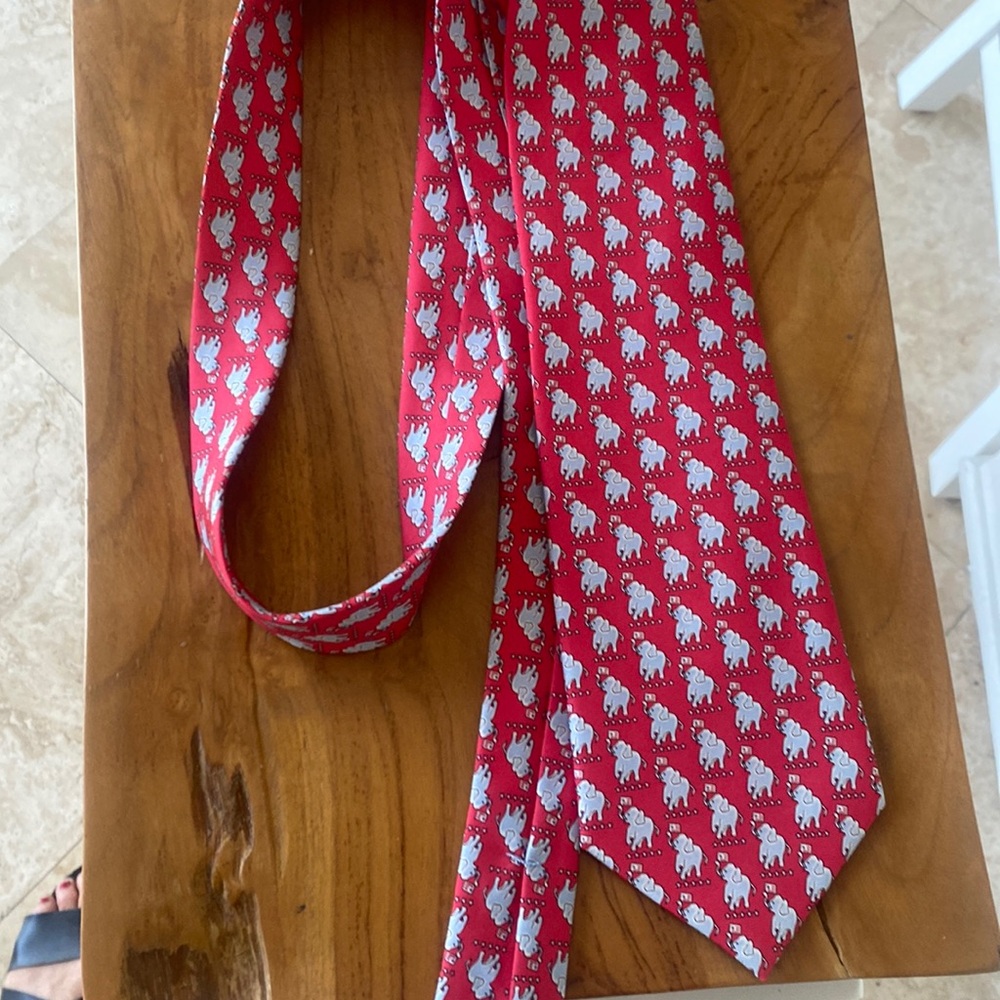 Sero New England Classics Republican part elephant US flag men’s tie